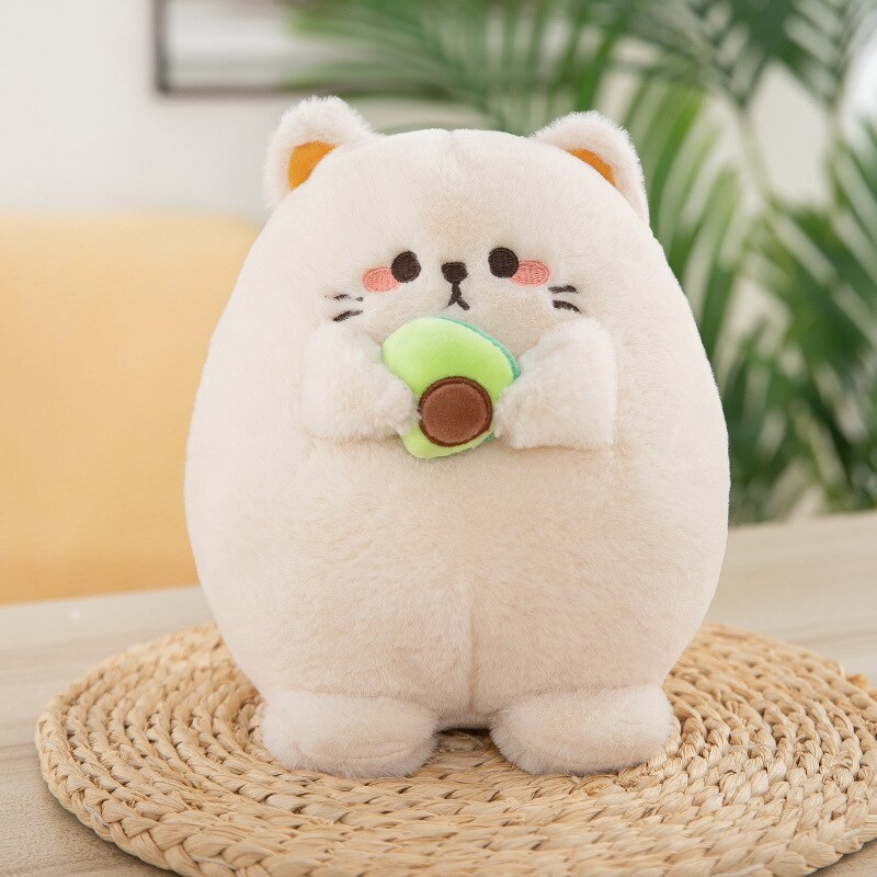 Cute Cat Holding Avocado Plush Toys 25-35cm