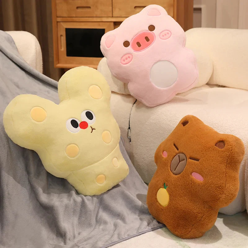 Cute Animal(Dog/Pig/Penguin/Mouse/Bear/Capybara) Plush Pillow Toys 40cm