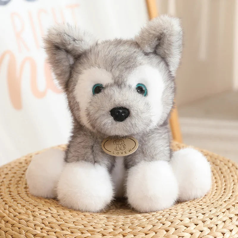 Cute Dog(Husky/German Shepherd) Plush Toys 22cm - 4 Styles