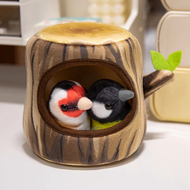 Cute Bird With/Without Tree House Plush Toys - 6 Choices