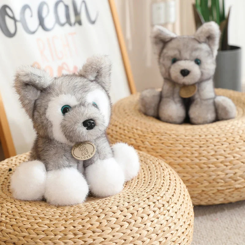 Cute Dog(Husky/German Shepherd) Plush Toys 22cm - 4 Styles