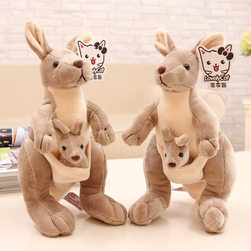 Cute Kangaroo With Joey Plush Toys 26/35cm