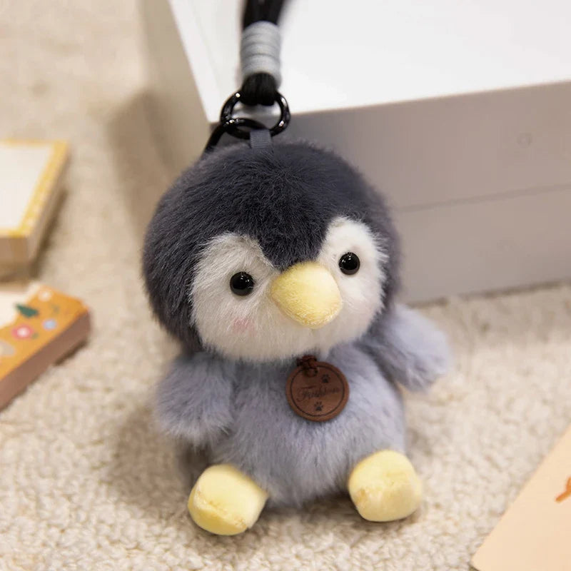 Cute Animal Plush Keychain 12cm - Pig/Cat/Dino/Elephant/Capybara/Duck/Panda/Rabbit/Penguin/Red Panda/Fox/Sloth