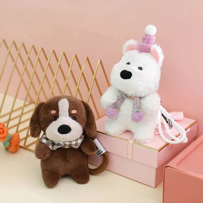 Cute Dog/Puppy Plush Keychains 12cm - 7 Styles