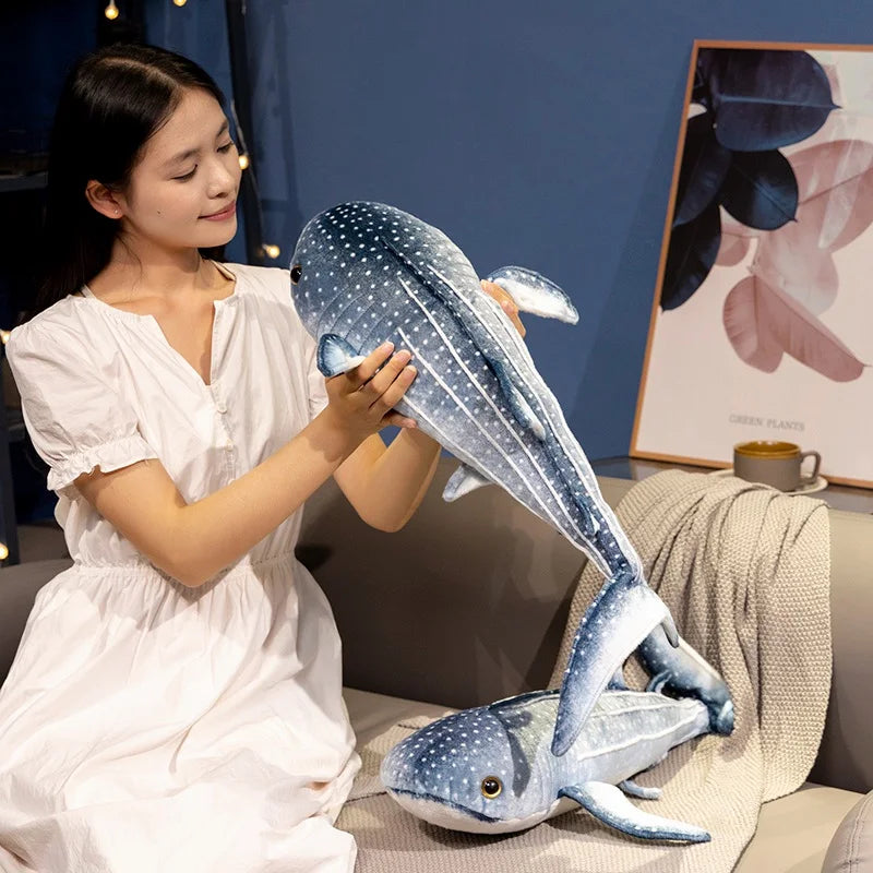Whale Shark Plush Pillow Toys 60cm - Blue