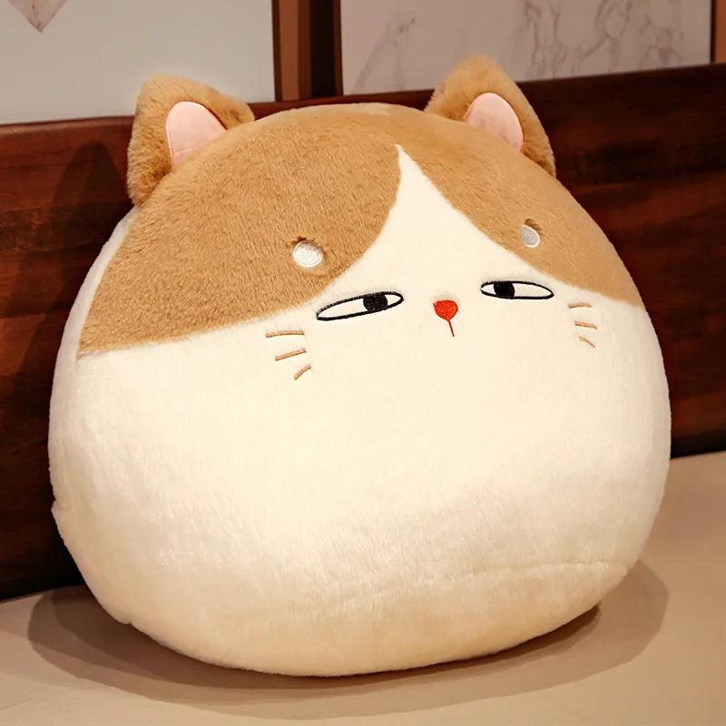 Cute Round Cat/Dog/Rabbit Plush Pillow Toys 30/60cm- 5 Styles