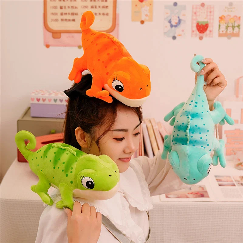 Cute Chameleon Plush Toys 30cm (Blue/Green/Orange)
