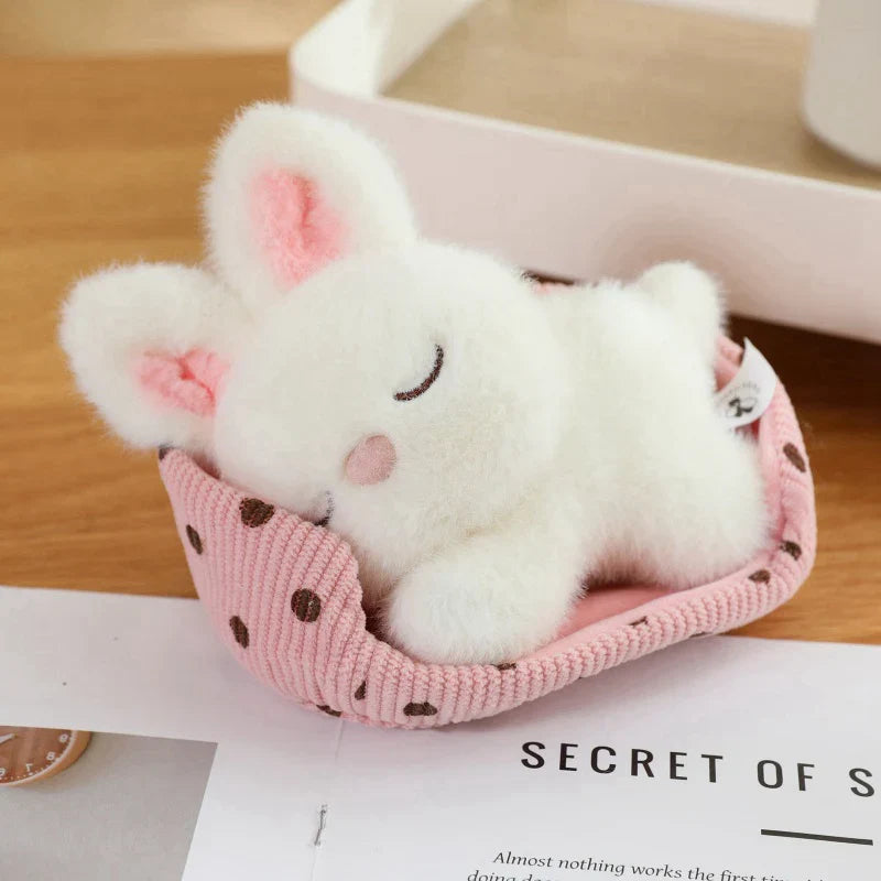 Cute Sleeping Animal(Dog/Cat/Fox/Bear/Rabbit/Pig) Plush Toys 12cm