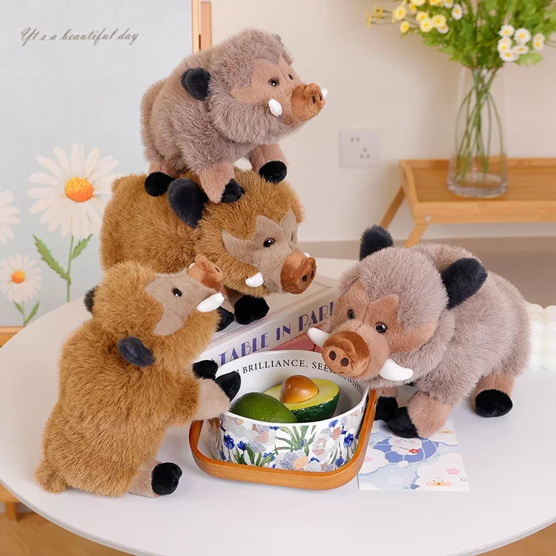 Cute/Kawaii Wild Boar Plush Toys 25/30cm - Grey/Brown
