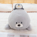Cute Grey Seal With Penguin Plush Toys 50cm