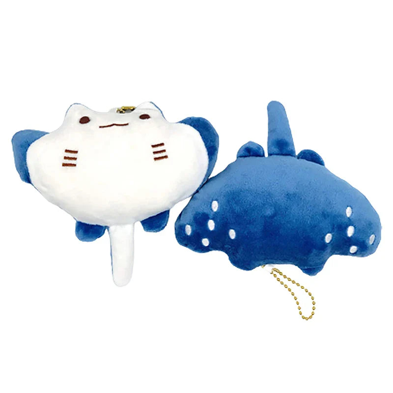 Cute Manta Ray Plush Keychains 12cm