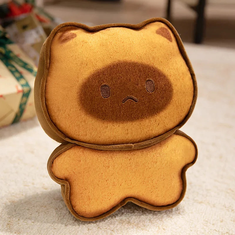Cute Happy/Sad Expression Cat-Cookie Plush Keychain 17cm or Pillow 30/50cm