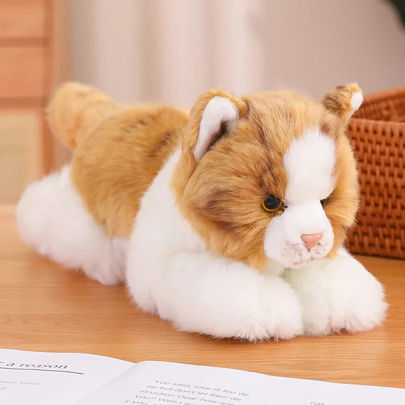 Lying Cats/Dog (Pomeranian) Lifelike Plush Toy- 5 Styles