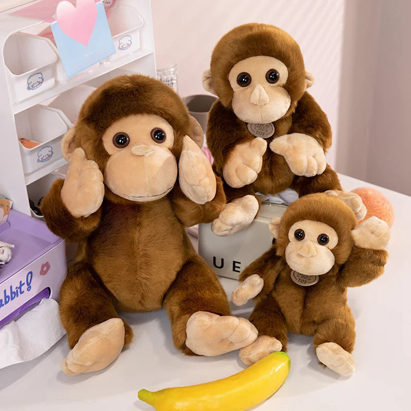 Cute Monkey Plush Toys 17/23/30cm