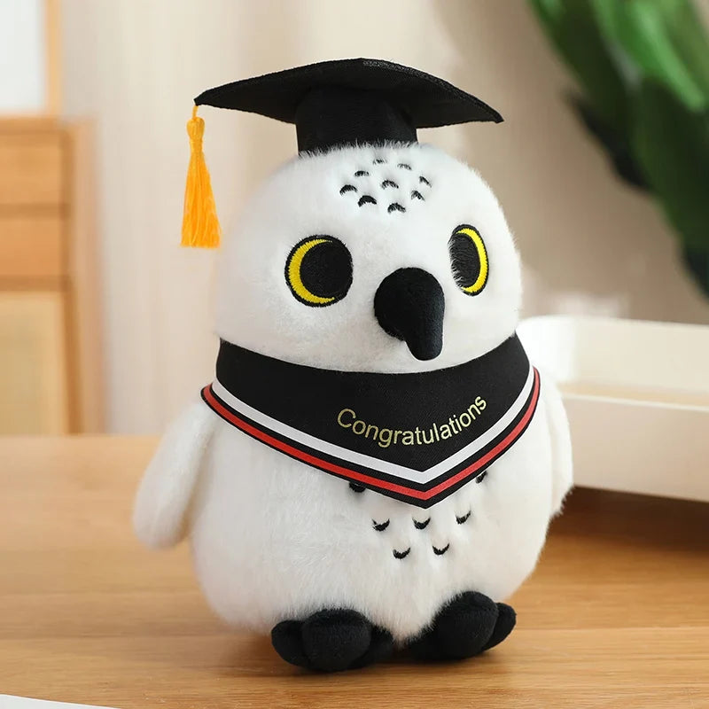 Cute White Owl Graduation Plush Toys 22cm - 7 Styles