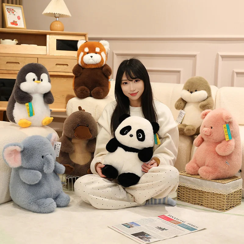 Cute Animal (Seal/Red Panda/Penguin/Panda/Pig/Platypus/Elephant) Plush Toys 38cm