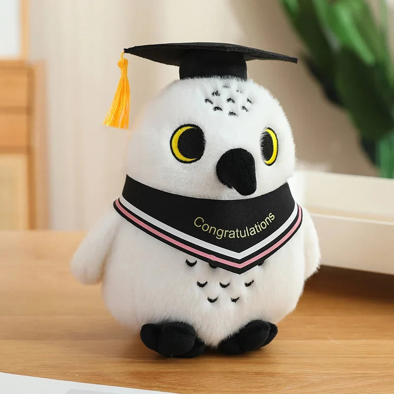 Cute White Owl Graduation Plush Toys 22cm - 7 Styles