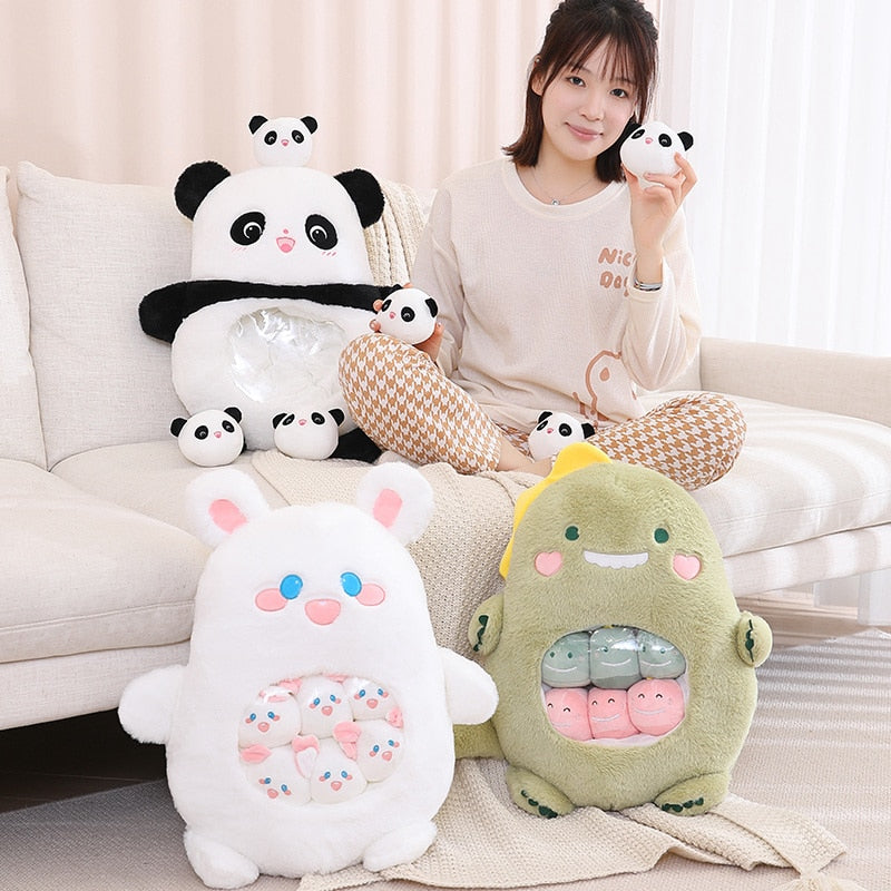 A Bag of 6 pcs Animal Plushies Pillow Plush Toys  40x50cm - Koala/Bear/Panda/Rabbit/Dinosaur