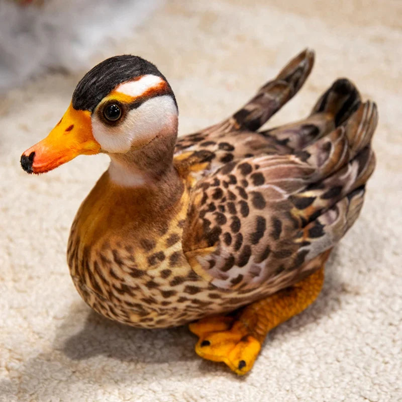 Bird (Lifelike/Realistc Mandarin Duck) Plush Toys 25cm - Brown/Colourful