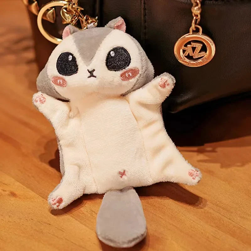 Cute/Kawaii Flying Squirrel Plush Keychain 10cm/20cm - Brown/Grey