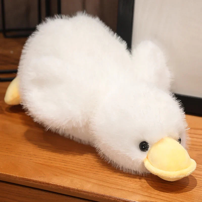 Cute Lying Duck Plush Toys 30/50/65cm - Yellow/White/Black/Pink/Purple