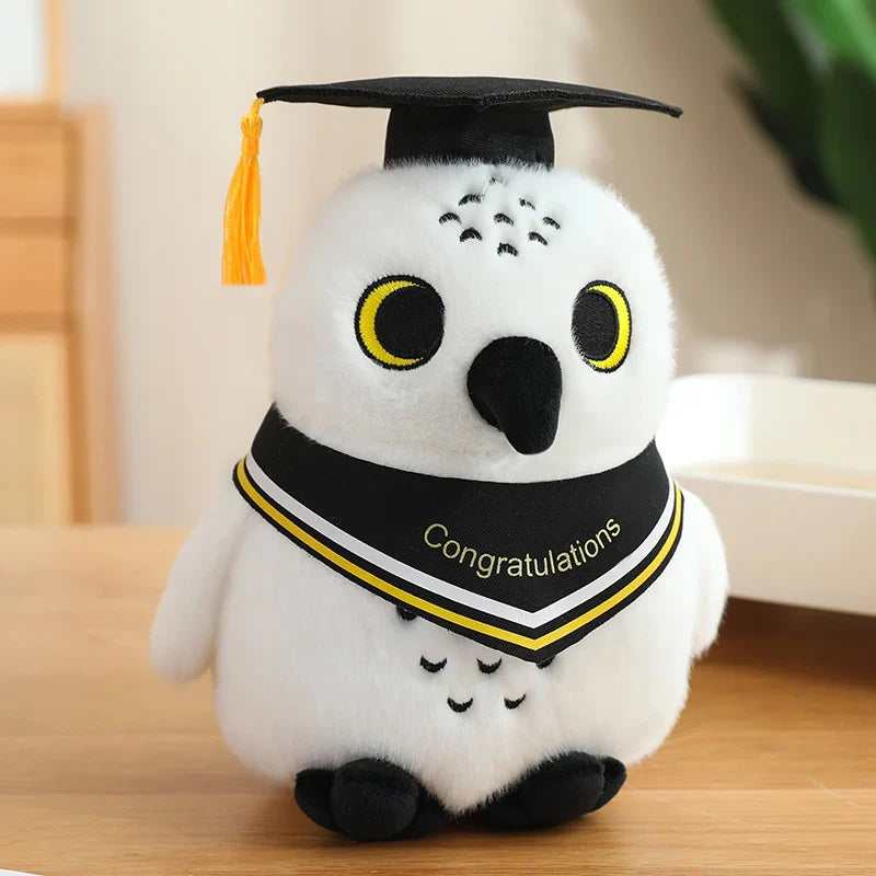 Cute White Owl Graduation Plush Toys 22cm - 7 Styles