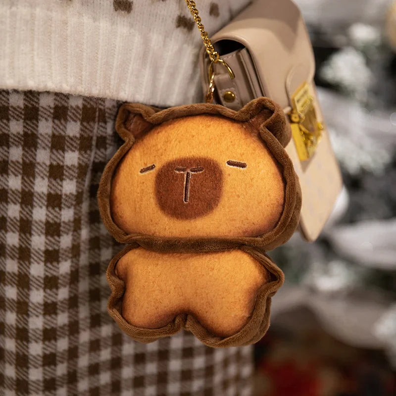 Cute Capybara-Cookie Plush Keychain 17cm or Pillow 30/50cm