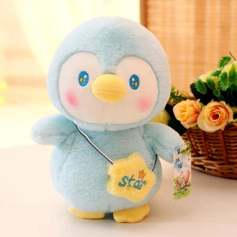 Cute Penguin/Sheep/Pig With Bag Plush Toys 25cm
