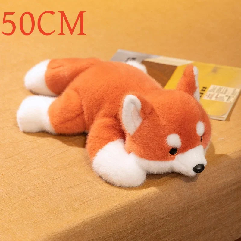 Cute Lying Red Panda/Panda/Fox/Teddy Bear/Wolf/Polar Bear Plush Toys 30-60cm