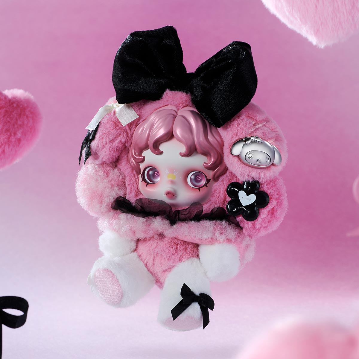 SKULLPANDA × MY MELODY Plush Pendant