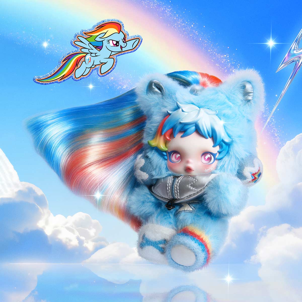 SKULLPANDA × My Little Pony Series Plush Doll Pendant