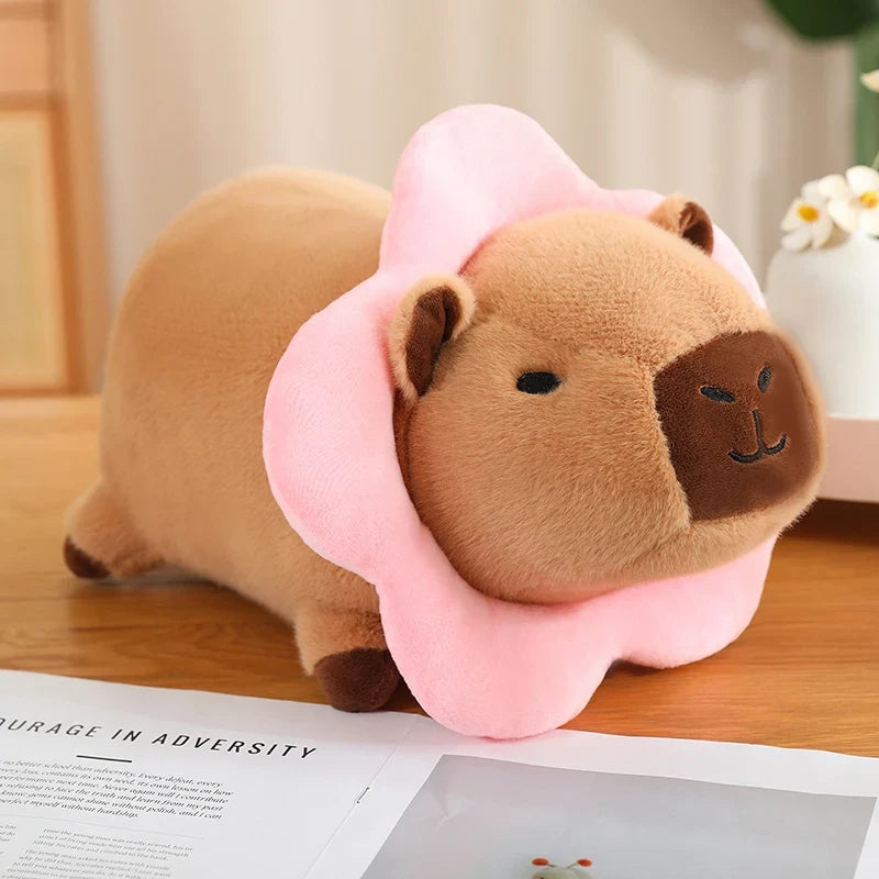 Cute Capybara With Dress Up(Lion/Flower/Bread/Bee) Plush Toys 25/35cm