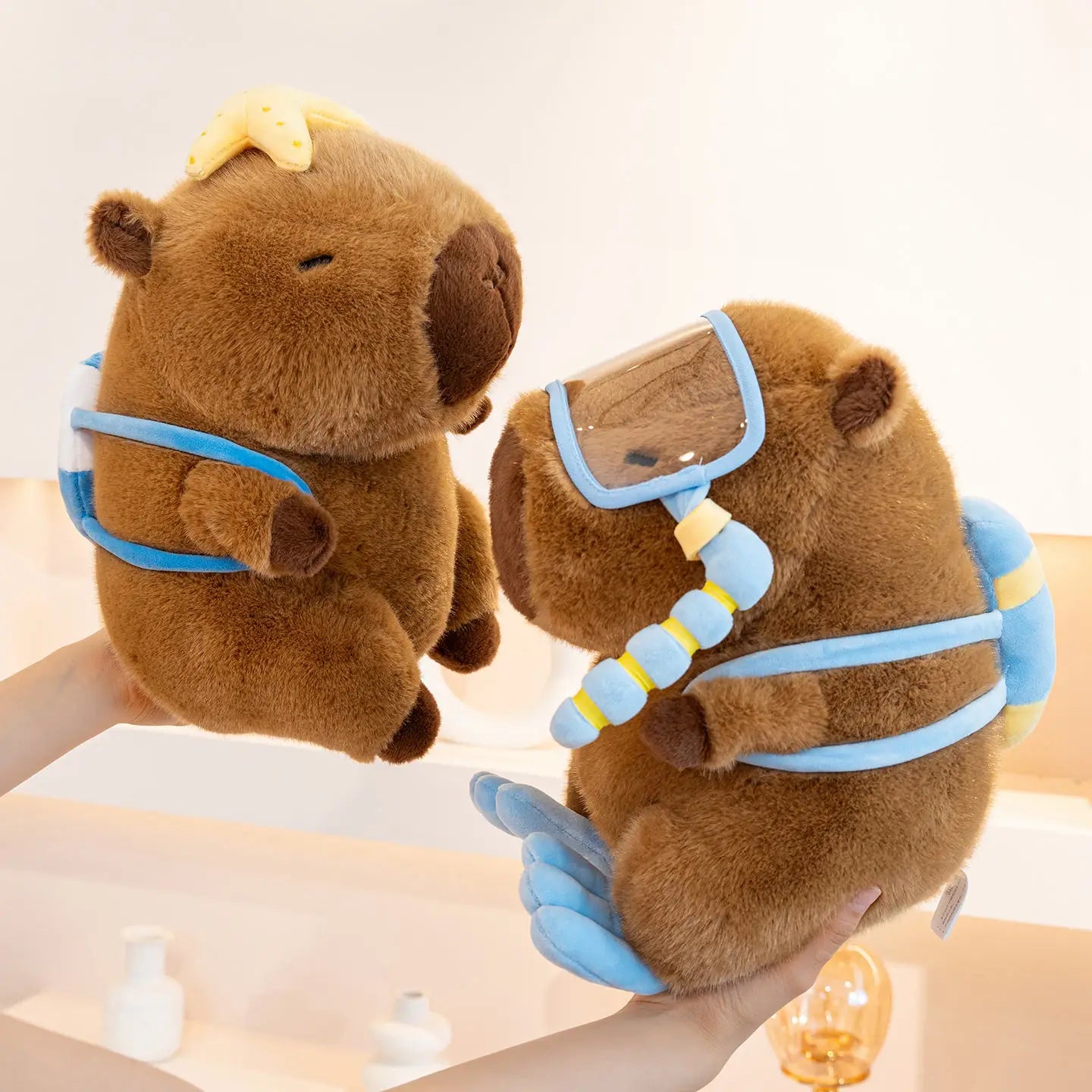 Cute Capybara With Ice Cream/Coconut Or With Bags(Sports) Plush Toys 22/30cm - 8 Styles