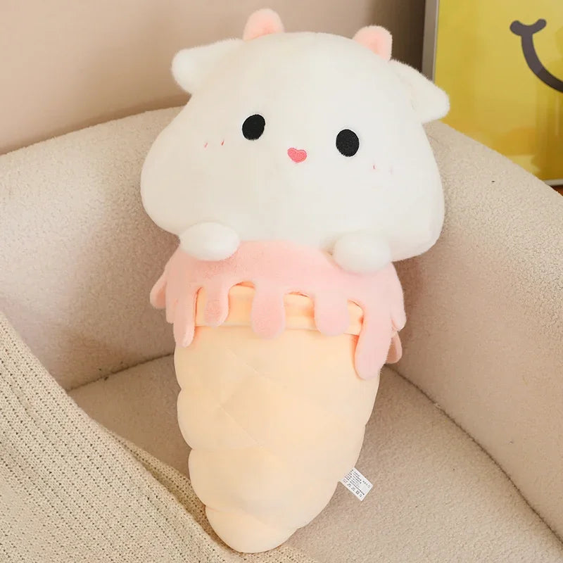 Funny Animal Ice Cream Hybrid Plush Toys 35/60cm - Sheep/Pig/Duck/Capybara