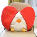 Funny Duck In Pear/Heart Bag Plush Toys 20cm/35cm