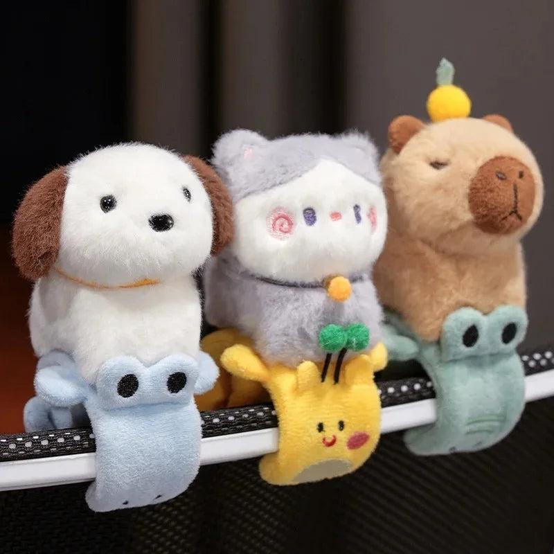 Cute Animal (Dog/Capybara/Cat) Plush Slap Band - 1pc/3pcs