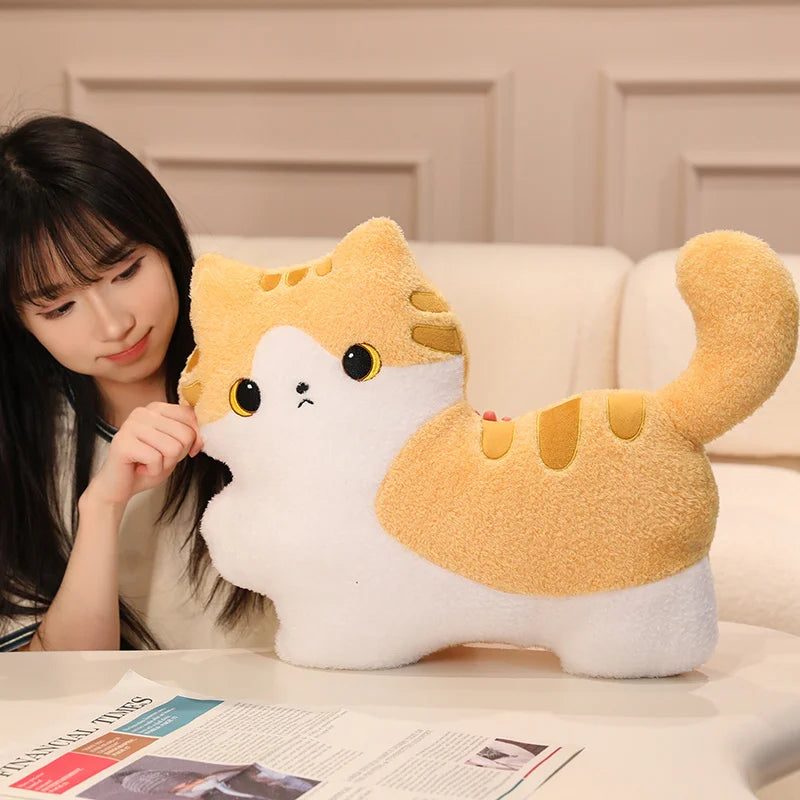 Cute Cat Plush Pillows 52x40cm - 5 Styles