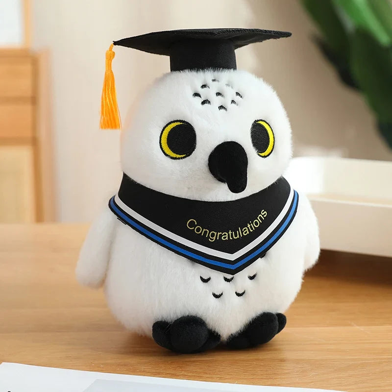 Cute White Owl Graduation Plush Toys 22cm - 7 Styles