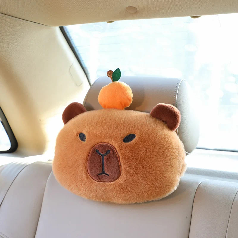 Capybara Car Seat Headrest/Car Seat Belt Cover Plush Toys