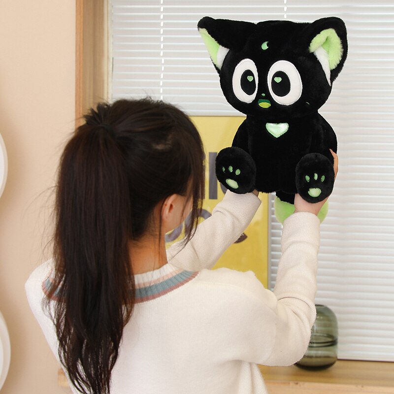 Cute Cat Plush Toys 21cm/30cm/40cm - Black/White/Grey
