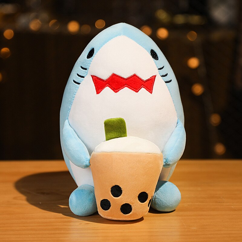 Animal (Cat/Bear/Shark) with Milk Tea Squishy Plush Toys