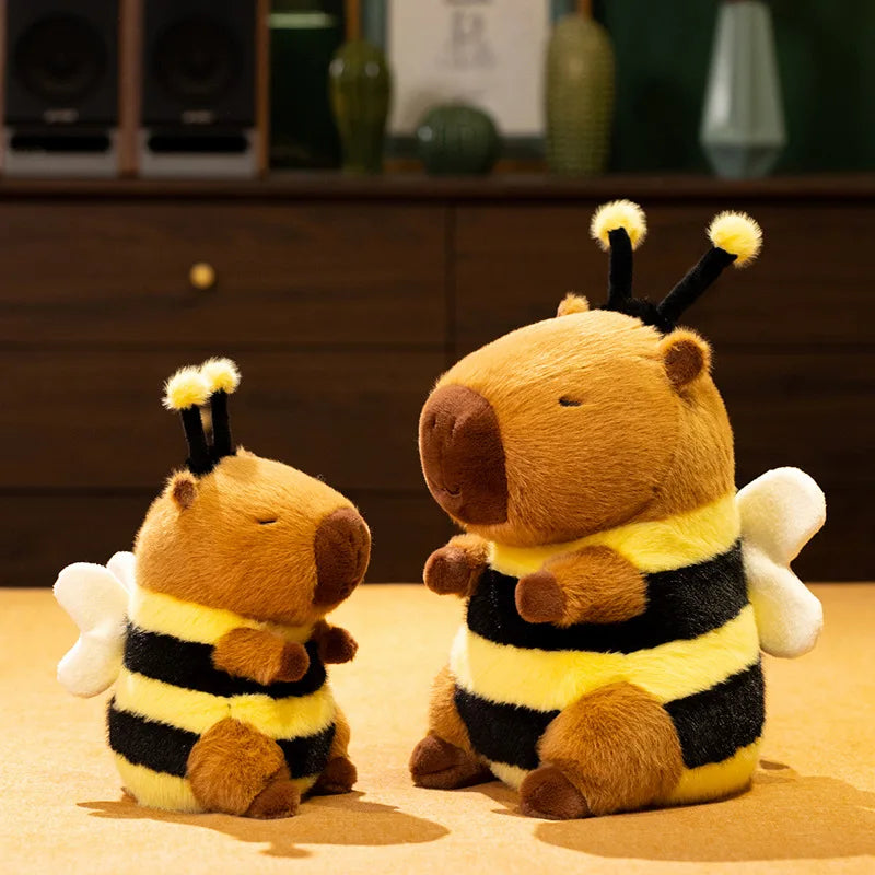 Funny Capybara Bee Hybrid Plush Toys 23/33cm