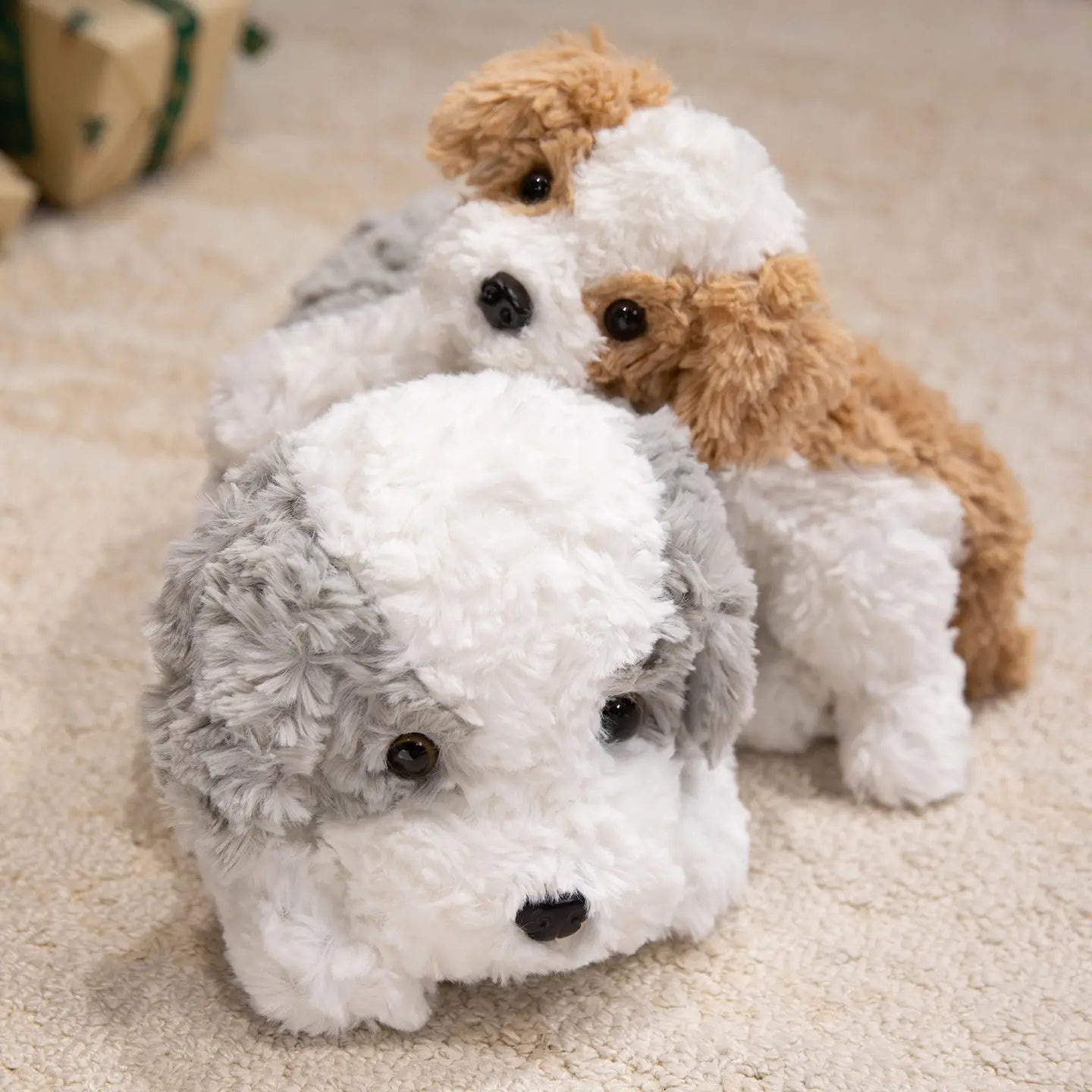 Cute Dog Plush Toys 32/42/48cm - Brown/White/Grey