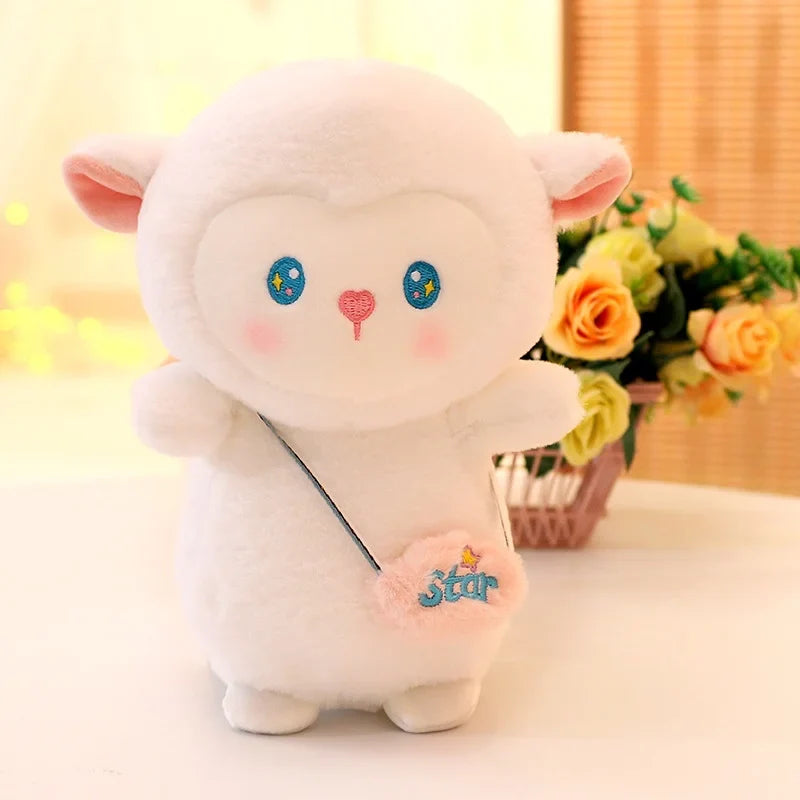 Cute Penguin/Sheep/Pig With Bag Plush Toys 25cm