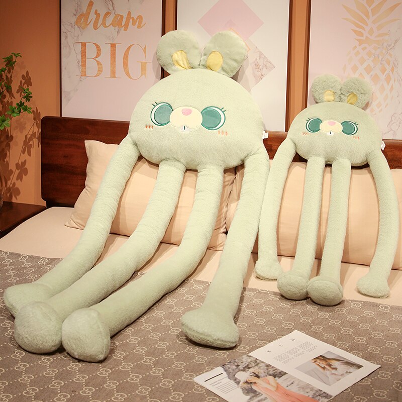 Funny Long Legged Animals(Black Cat/Rabbit/Bear/Penguin) Pillow Plush Toys 100cm/175cm