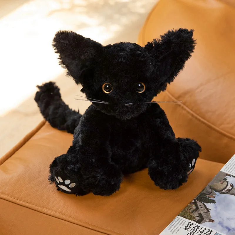 Sitting Cat Plush Toys 25cm (Yellow/Black/White/Grey) - 5 Styles