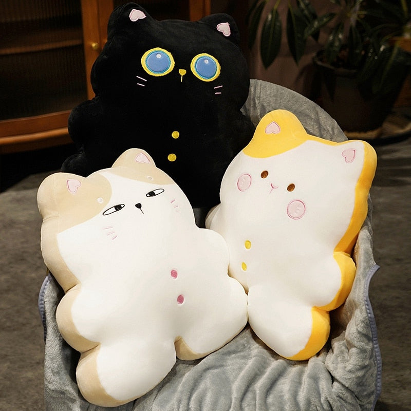 Cat Pillow Plush Toys With/Without Blanket 40/45cm
