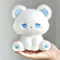 Cute Sitting Bear Plush Toys 15cm - Black/White