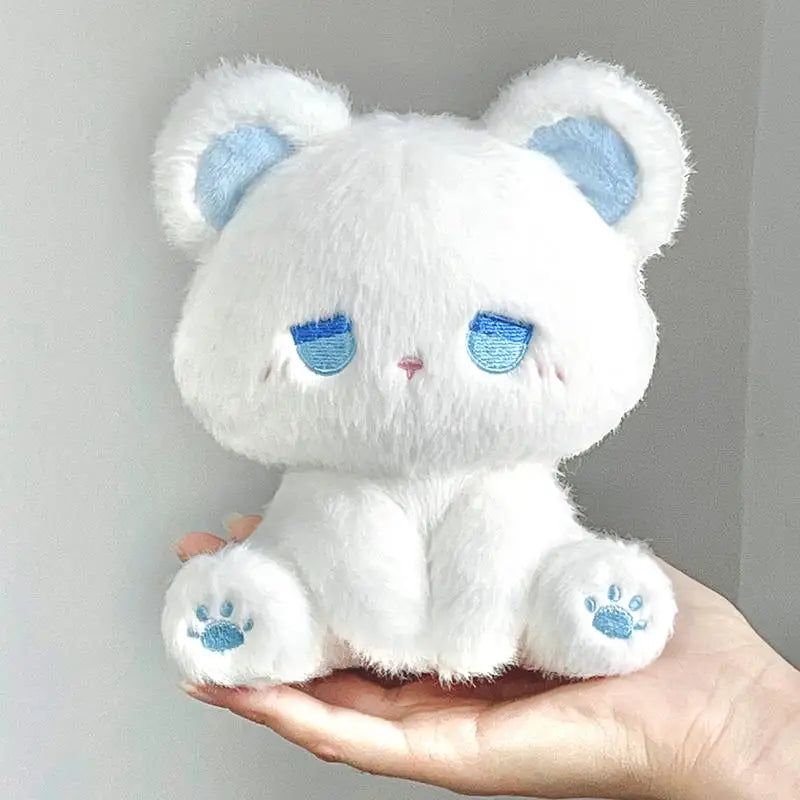 Cute Sitting Bear Plush Toys 15cm - Black/White