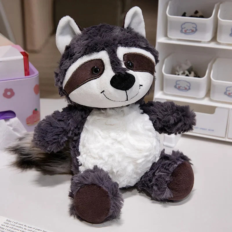 Cute Raccoon/Fox/Sloth Plush Toys 25/35cm - 5 Styles